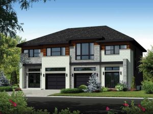 Modern Duplex Style House Plan Ebhosworks