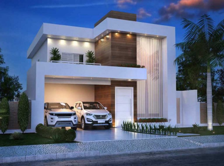 Luxurious and Modern Two-Storey House Plan With Clean Facade