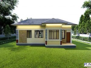 Contemporary Bungalow with a Well-designed Facade