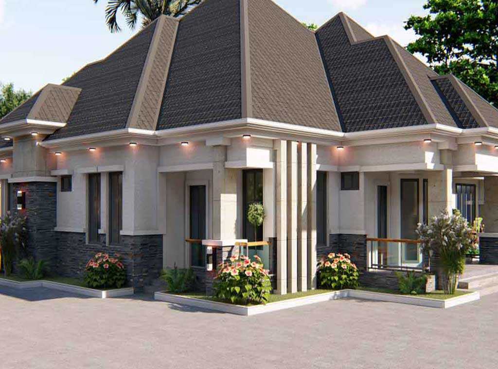 House Plan 4 Bedroom Bungalow Ebhosworks