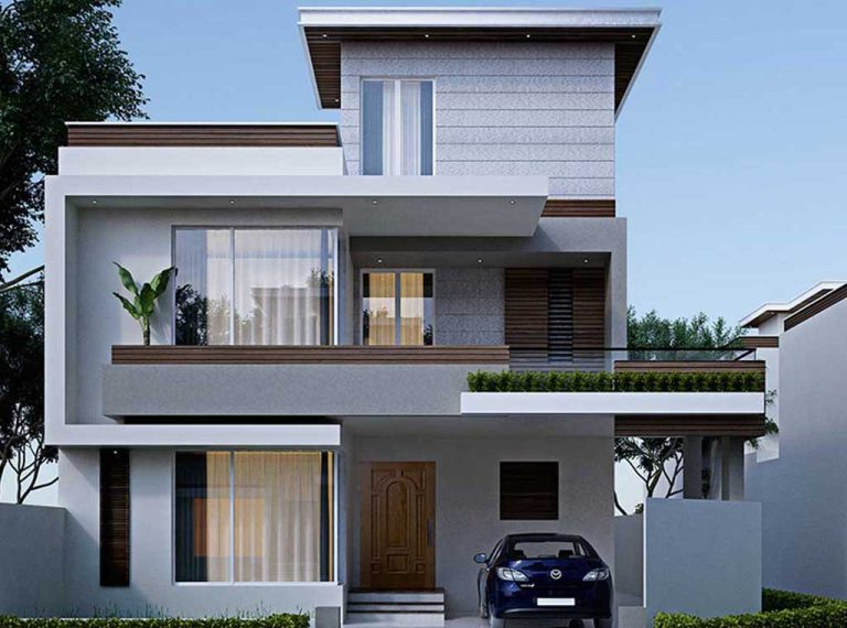 Modern duplex house exterior house design | Ebhosworks