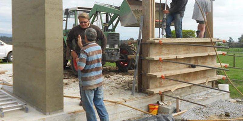 rammed earth formwork