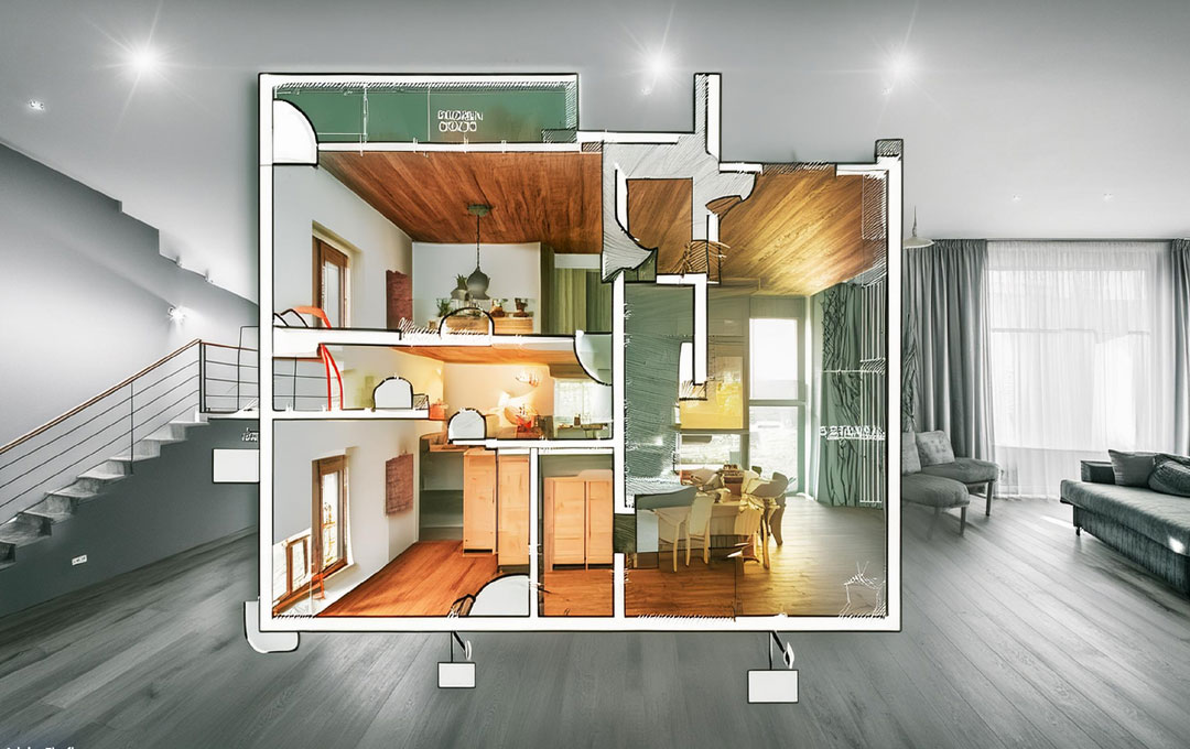 L shape house plan